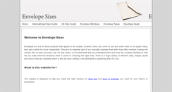 Desktop Screenshot of envelopesizes.info