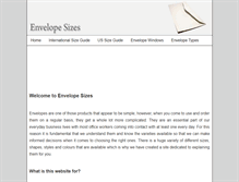 Tablet Screenshot of envelopesizes.info